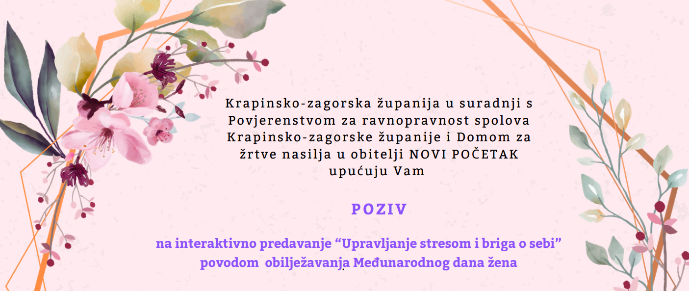 Poziv - Obilježavanje Međunarodnog dana žena