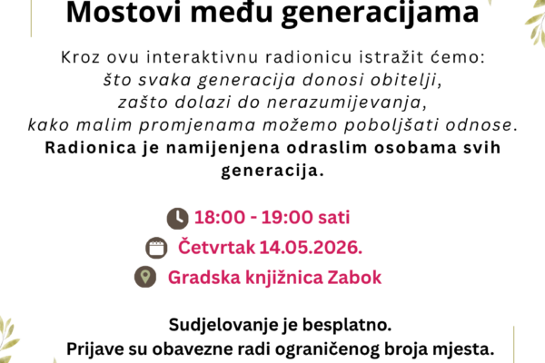 Snaga obitelji - Mostovi između generacija